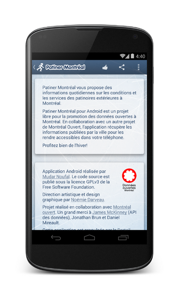 Patiner Montréal pour Android - 8 / 9
